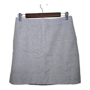 J.Crew Women’s Size 4 Wool Viscose Blend Skirt Classic Pencil Mini Stone Beige